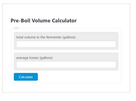 pre boil gravity calculator